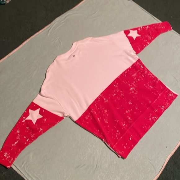 Crown & Ivy comfy oversized top hi-lo side vents size L unique design EUC - Picture 6 of 15